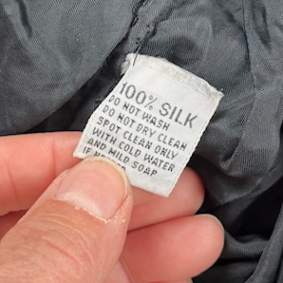 Hand Beaded Black Sequin Top with Silk Base - Picture 5 of 5